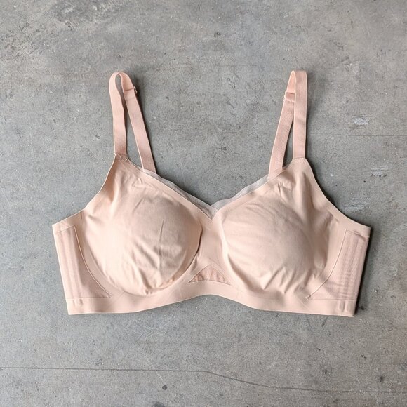 Honeylove Crossover Bra Wireless V-Neck Ivory size 1X - Picture 1 of 7